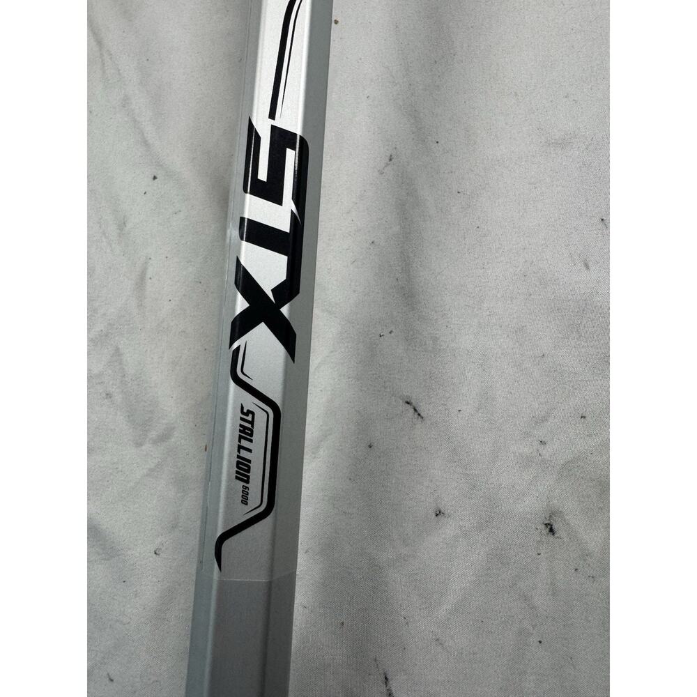 STX Stallion 50 Lacrosse Stick Complete White Black Mesh Attack Midfield - Picture 7 of 8